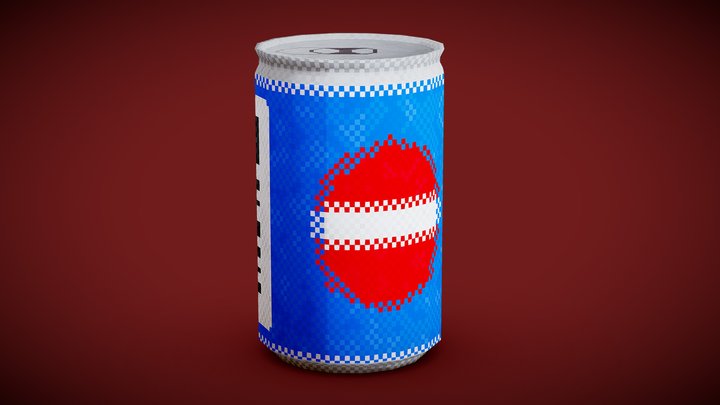 Pixelated Soda Can – Modello 3D gratuito STL