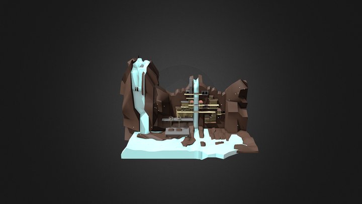 Coastal Town 3D Model