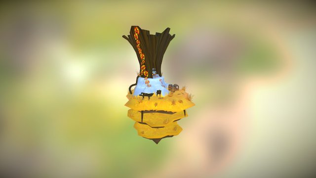 The Island Diorama 3D Model
