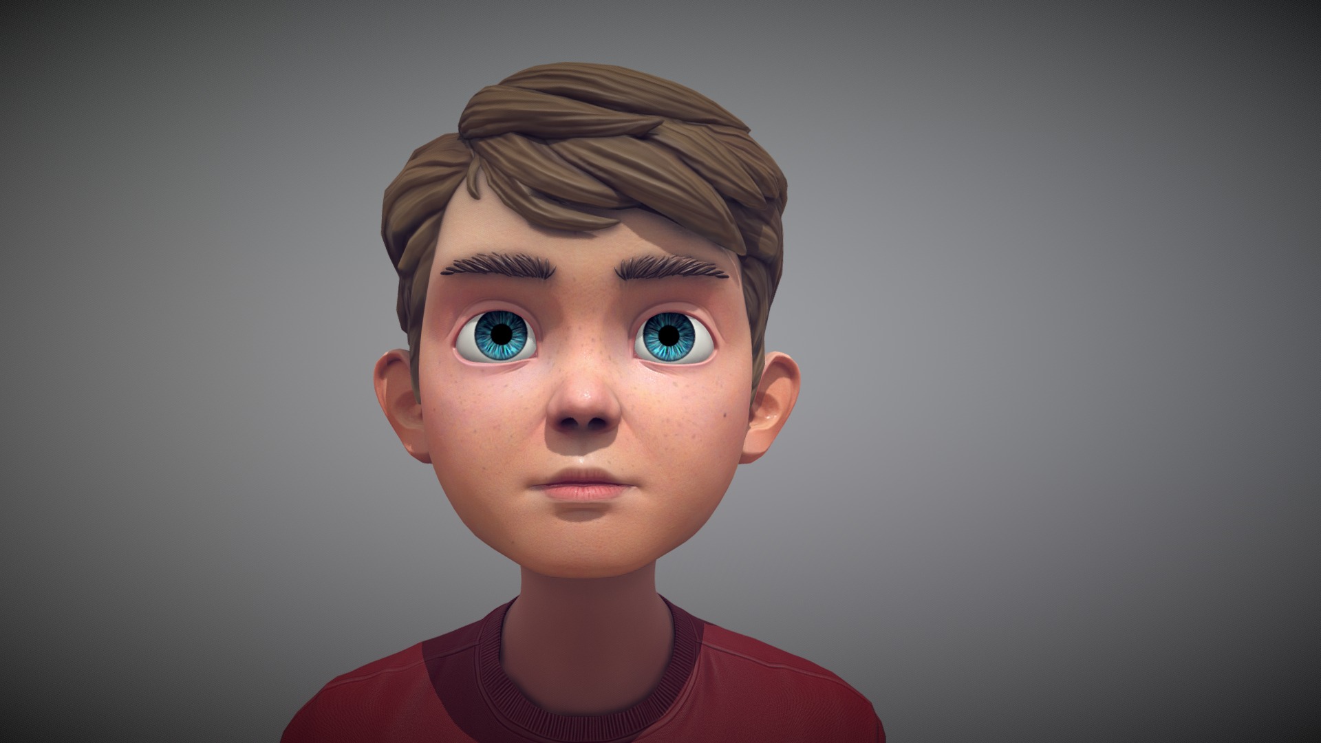 Stylized Boy - 3D Model By Gamedevfred [8e283cc] - Sketchfab