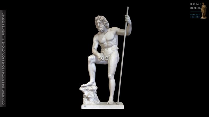 3D rendering of Poseidon