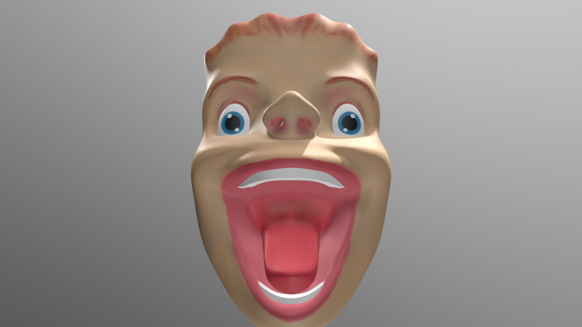 Laughing Boy "Trevor" Mannequin Head 3D model by HeadZonkStudios