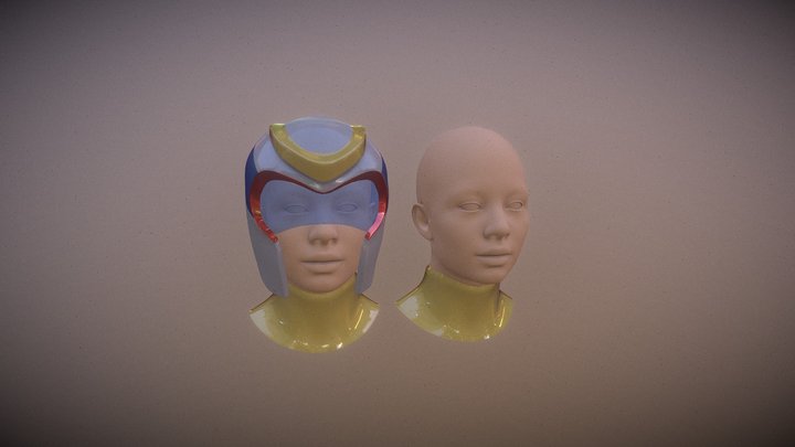 Voltes V Helmet with Jamie Robinson 3D Model