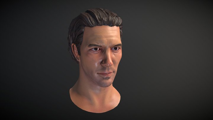 Antonio Banderas Bust 3D Model