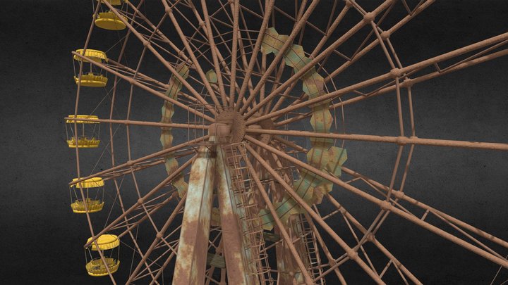 Pripyat ferris wheel 3D Model