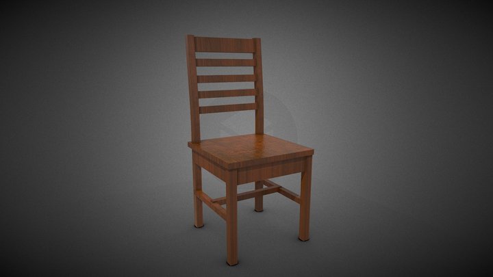 Old Chair lowpoly 3D Model