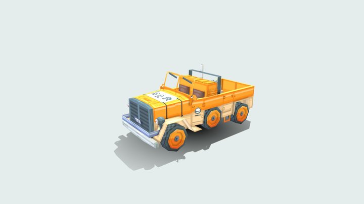 給食推進車通称フウカー(눈_눈) 3D Model