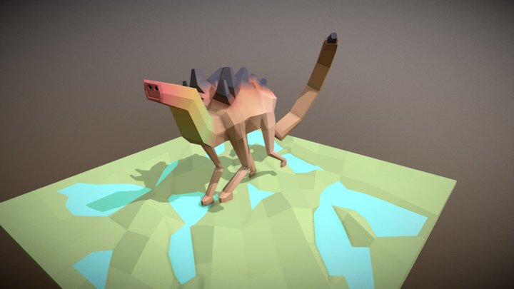 Low Poly Creature A 3D Model