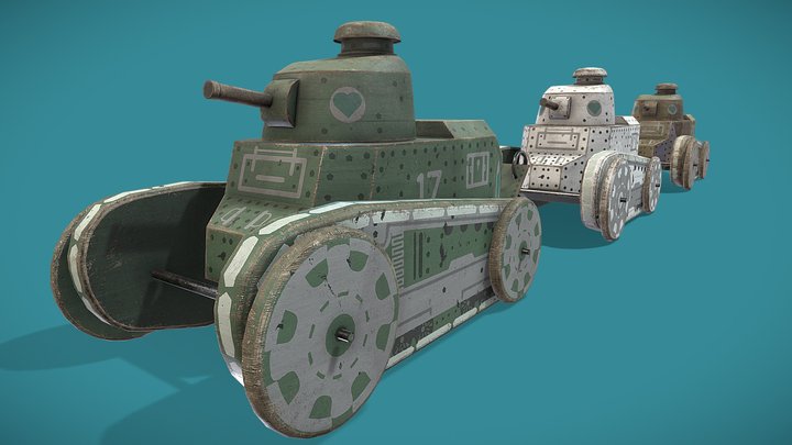 Toy-tanks 3D models - Sketchfab