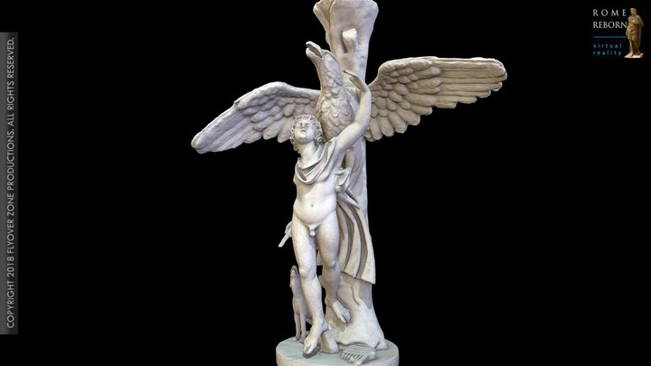 3D rendering of Ganymede