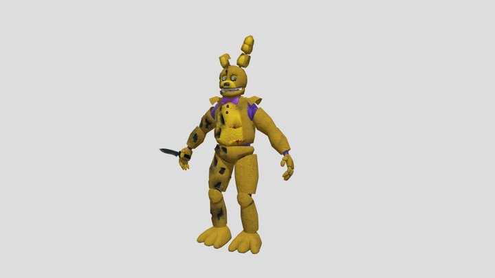 Confederate Joe Yellow Rabbit 3D Model