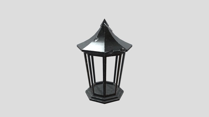 Worn Victorian Lantern 3D Model