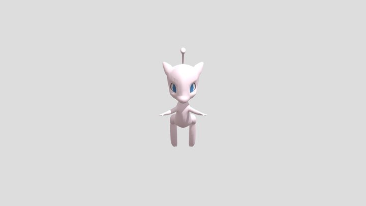 Fanart (?) Mew 3D Model