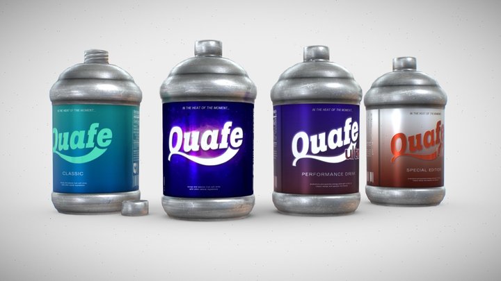 EVE Online Quafe Bottle Prop 3D Model
