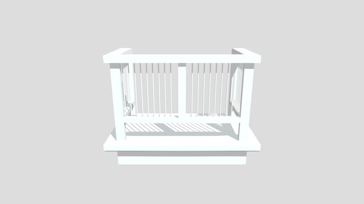 Balcony (untextured) 3D Model