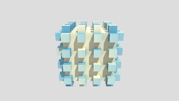 CyberPunk cube 3D Model