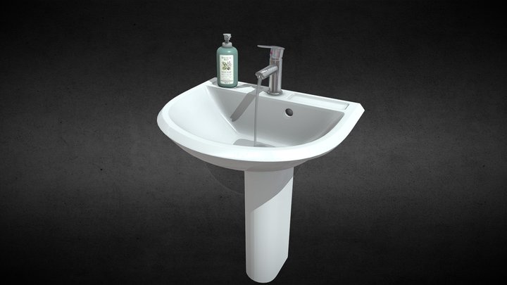 Sink with faucet – Free 3D Model STL