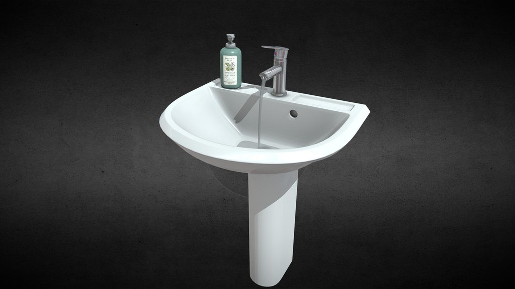 Sink with faucet