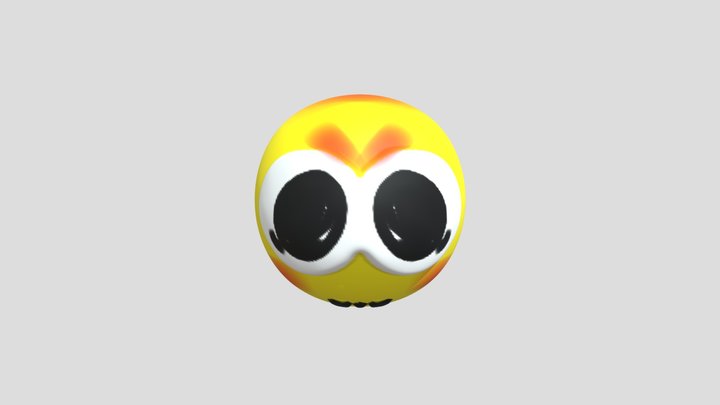 Scared emoji meme 3D Model