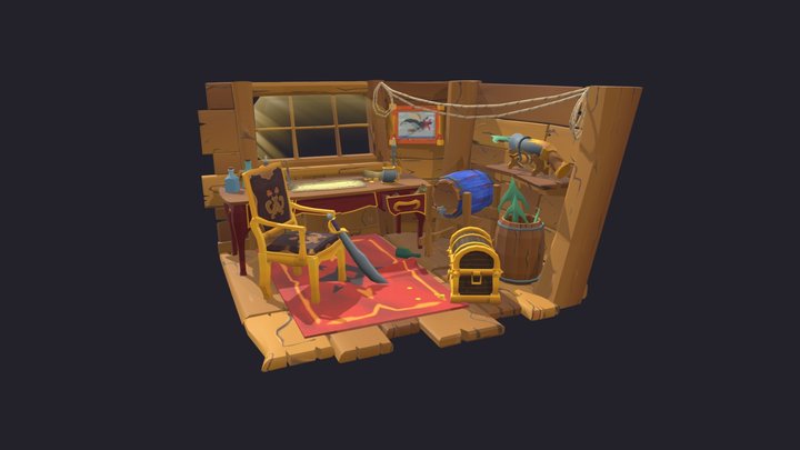 Game Art - DAECrib 3D Model