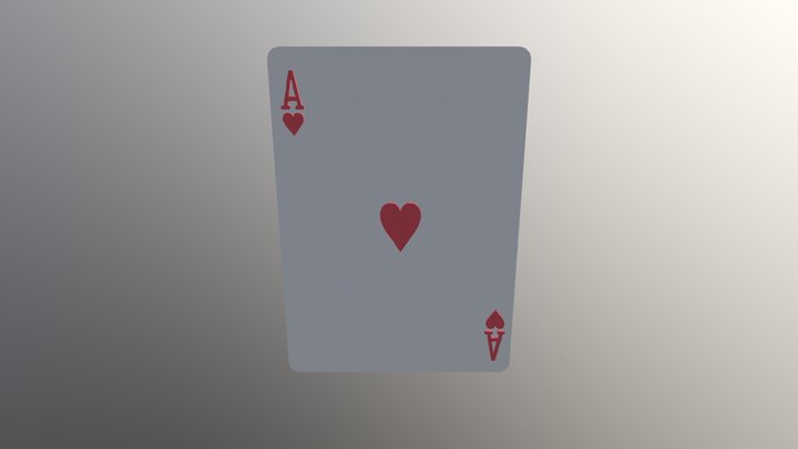 Ace of Hearts - Rider Back 3D Model