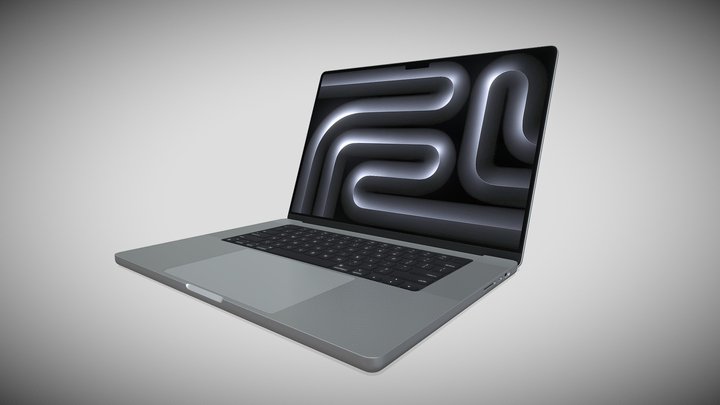 macbook pro M3 16 inch 2024 3D Model
