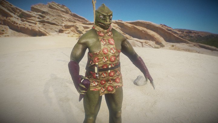 Star Trek The Gorn 3D Model