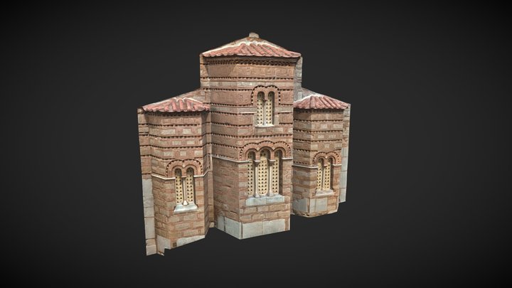 Game Ready Scanned Church Part 3D Model