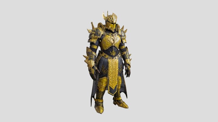 Fantasy Warrior 3D Model