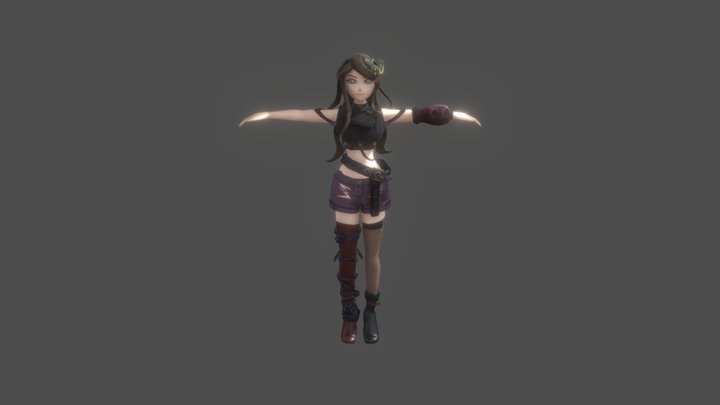 Laura T-pose 3D Model