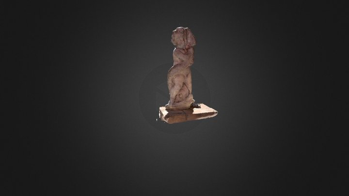 Statua di putto in marmo 3D Model
