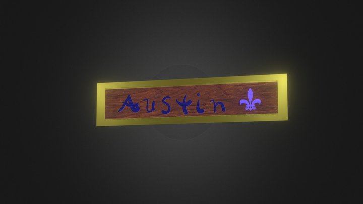 Name Plate 3D Model