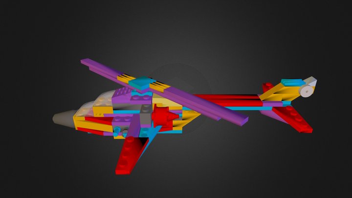 ferdig fly_Lilje.3ds 3D Model