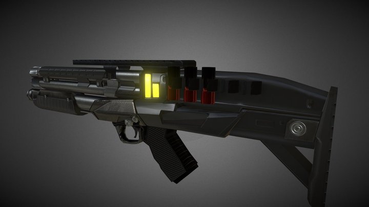 sci fi gun 3D Model