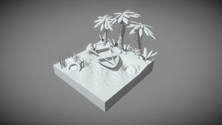 island icons 3D Model