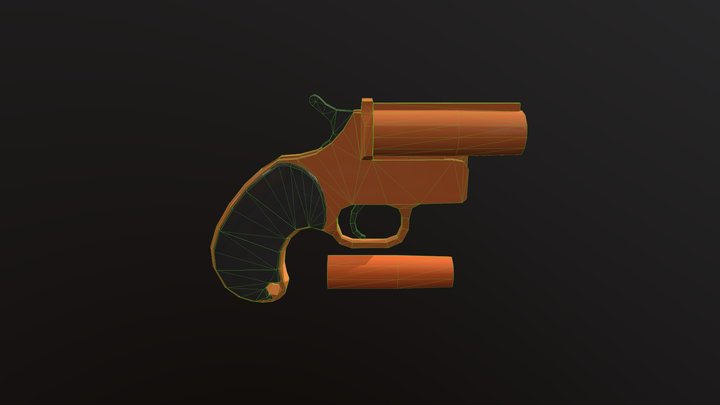 Rocket Pistol V3 3D Model