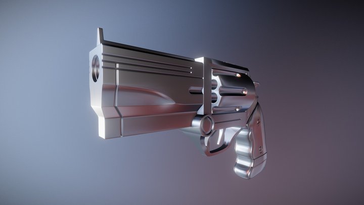 Rugged Revolver 3D Model