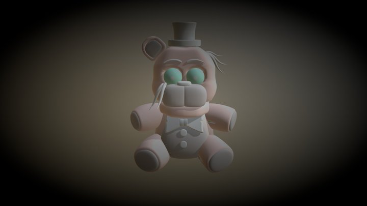 Withered golden freddy plush 3D Model