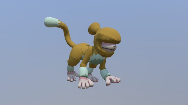 Sneaky Monkey 3D Model