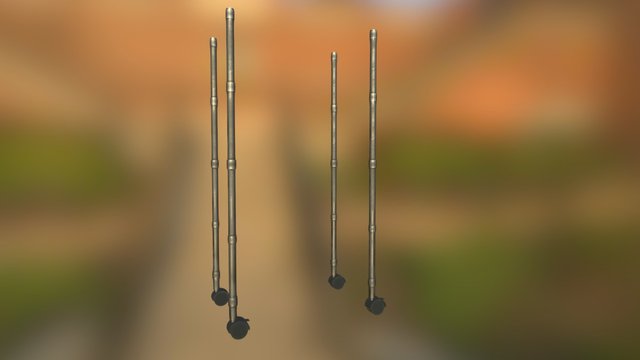 Tall Rack (Poles) 3D Model