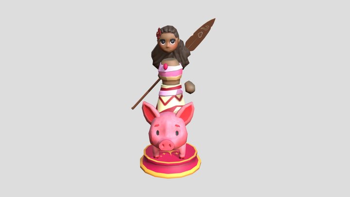 Princess Themed Chess Set - Knight 3D Model
