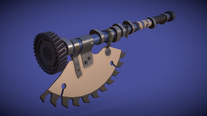 Курсовой Draft - Post Apocalyptic Axe 3D Model