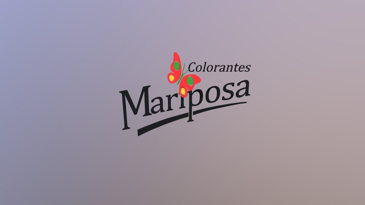 Logo Mariposa 3d animation 3D Model