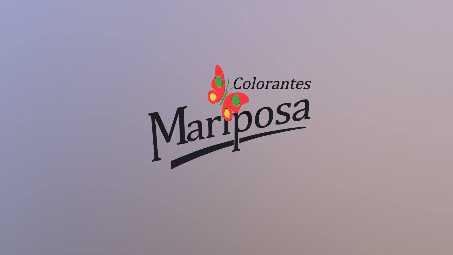 Logo Mariposa 3d animation