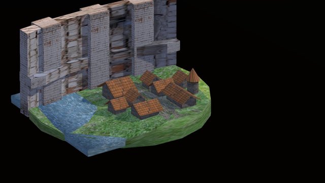 Wall Maria(attack on titan) 3D Model