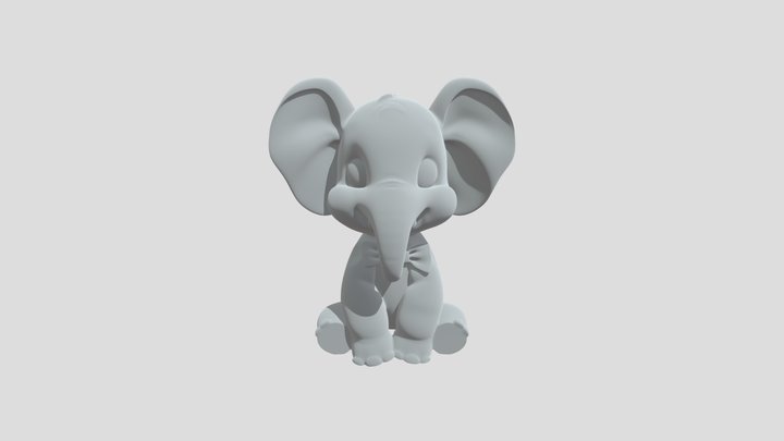 Elephant character 3D Model