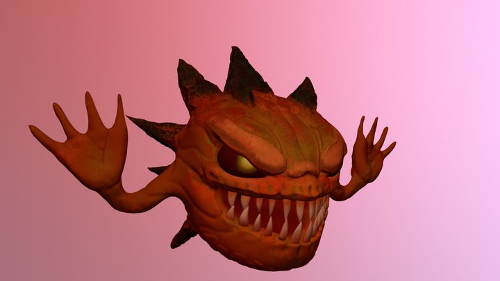 Final Fantasy Bomb 3D Model
