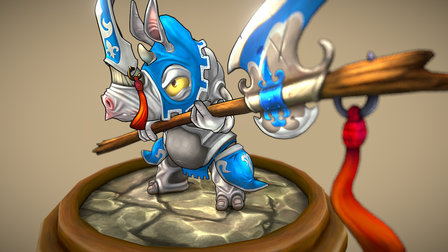 Rhino Royal Knight 3D Model