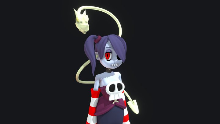 Squigly Skullgirls 3D Model