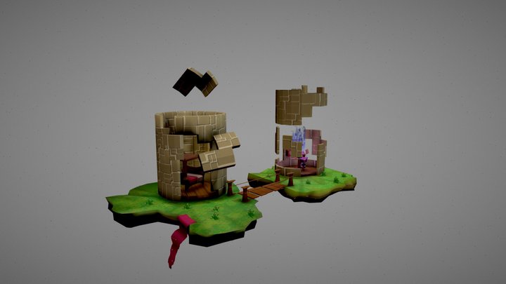 the lost ilse diorama 3D Model